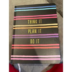 Planner Journal - Undated - think it, plan it, do it